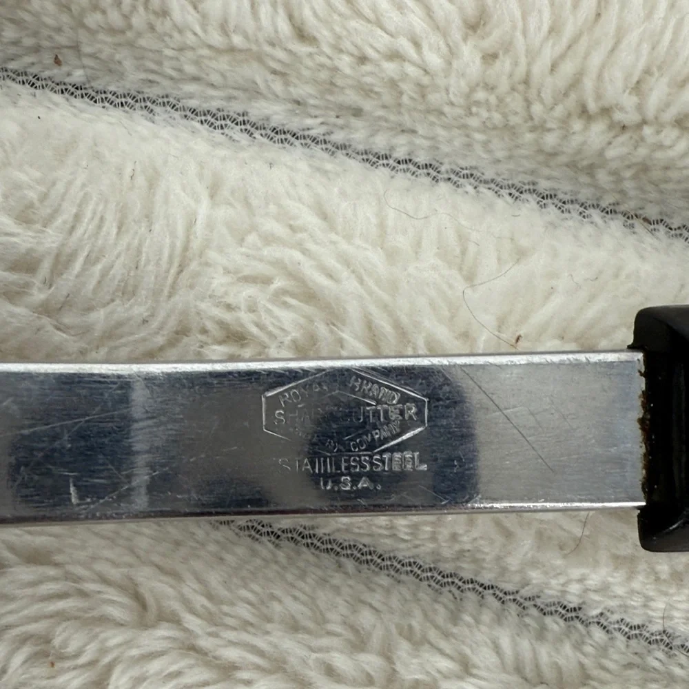 Vtg Royal Brand Sharp Cutter 1950s stainless steel spatula